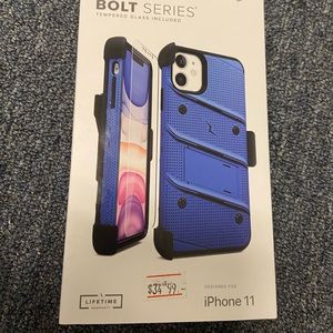 IPhone Case, Tempered Glass, Belt Clip Set